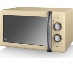 SWAN Retro SM22070CN Solo Microwave - Cream